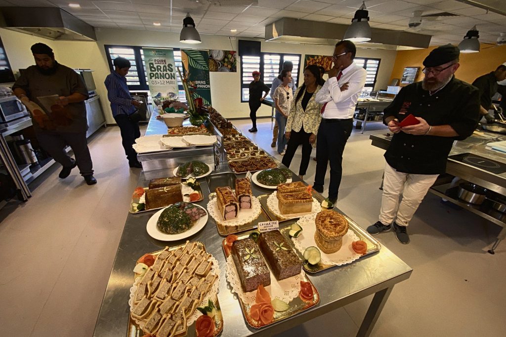 Plats présentés lors de l'animation culinaire de la foire de Bras-Panon